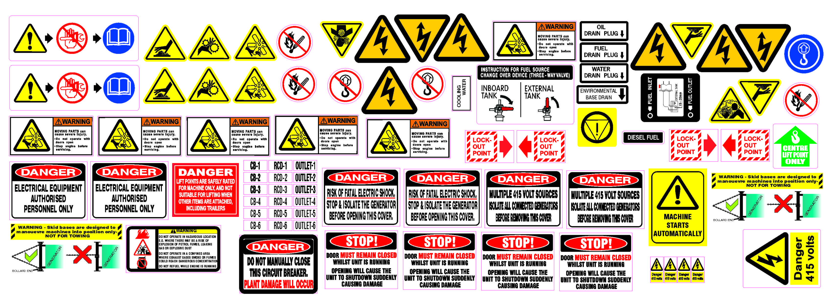 safety decals